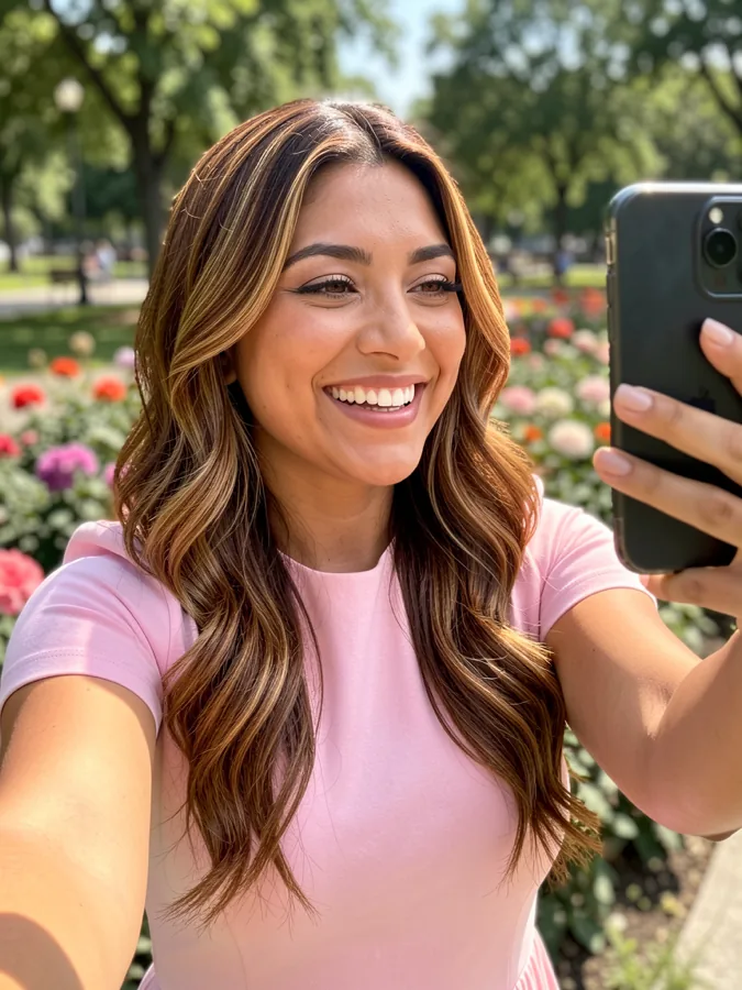 Foto de perfil de ejemplo de Bumble