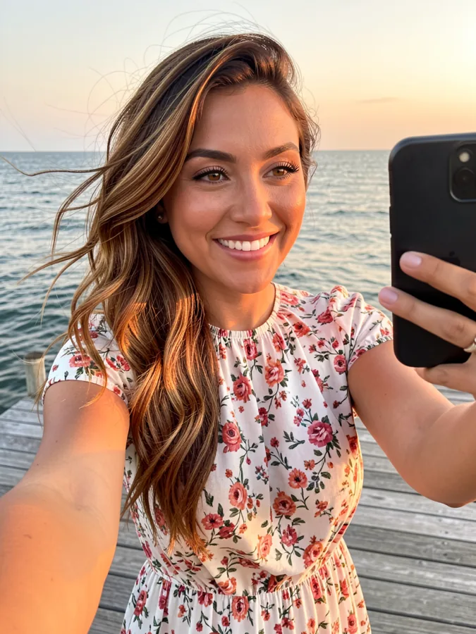 Foto de perfil de ejemplo de Bumble